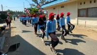 Paskibraka Kecamatan Halong Balangan Jalani Latihan Intensif Sambut HUT ke-81 Kemerdekaan RI