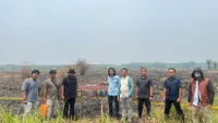 Polres Balangan Pasang Garis Polisi di 8 Titik Karhutla untuk Penyelidikan