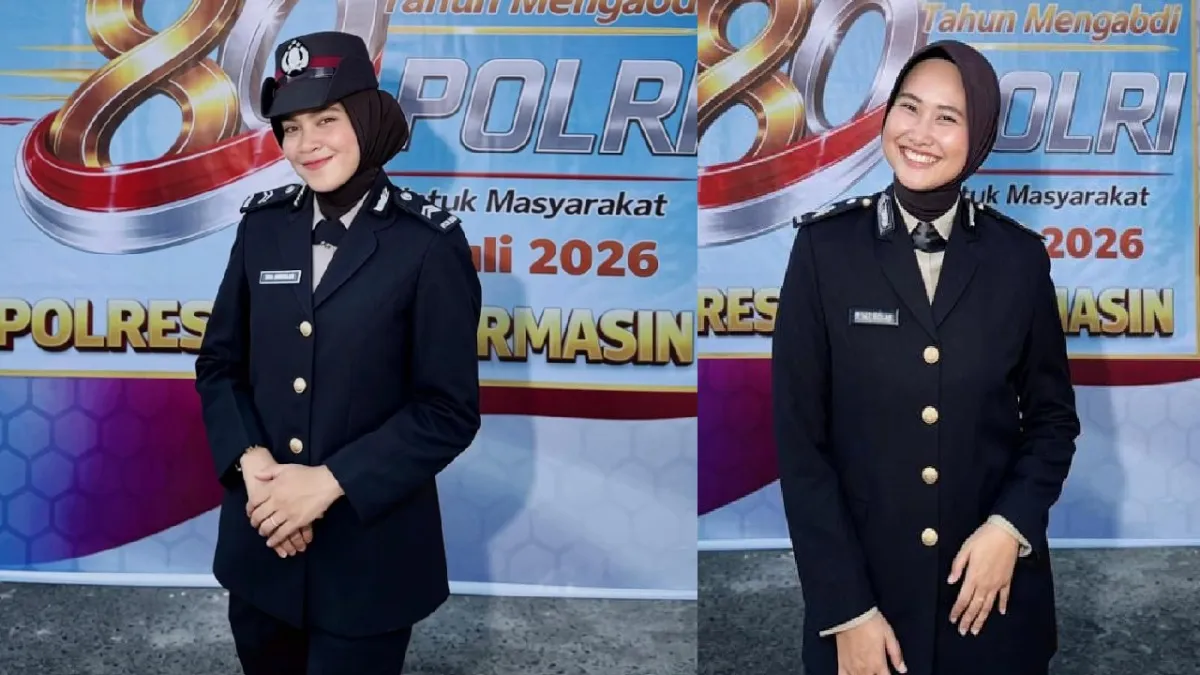 Kisah Unik Dua Polwan Polresta Banjarmasin: Coba-coba Tes Masuk Polisi hingga Raih Perhargaan Wali Kota