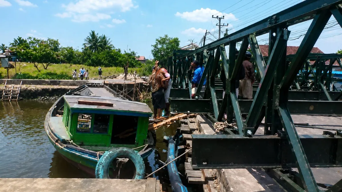 Jembatan Bailey TNI Dibangun di Mantuil Banjarmasin, Akses Darurat Warga