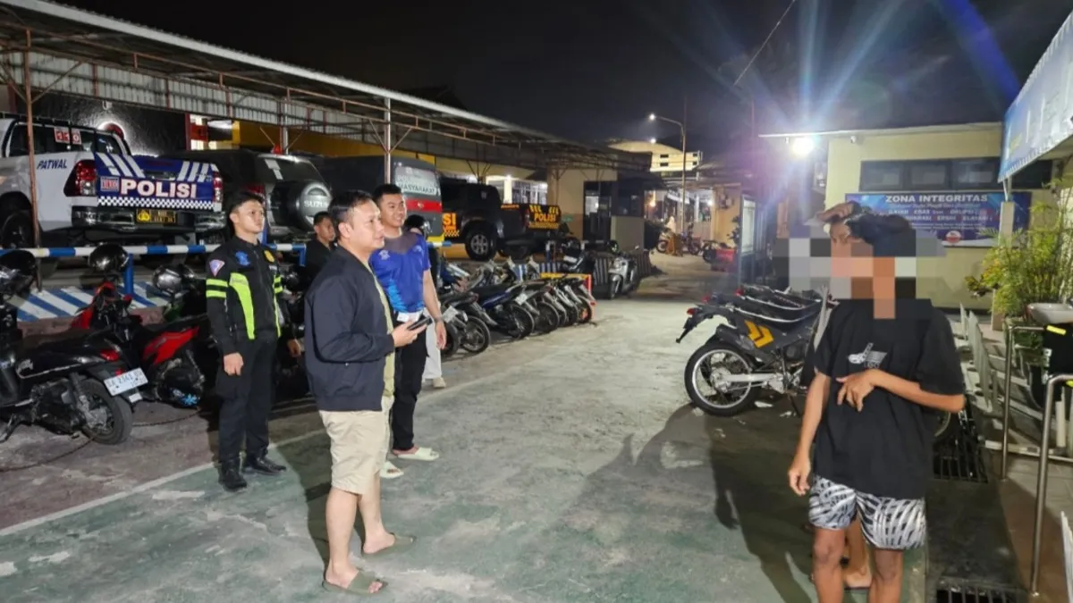 13 Motor Diduga Terlihat Balap Liar di Jalan Nan Sarunai Tabalong Diamankan Polisi