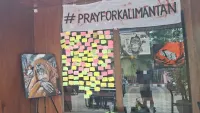 Seniman Barabai HST Angkat Isu Kabut Asap dan Deforestasi Lewat Karya Seni