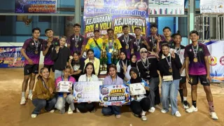 Tanah Bumbu Dominasi Kejurprov Voli Indoor 2026 di Kotabaru