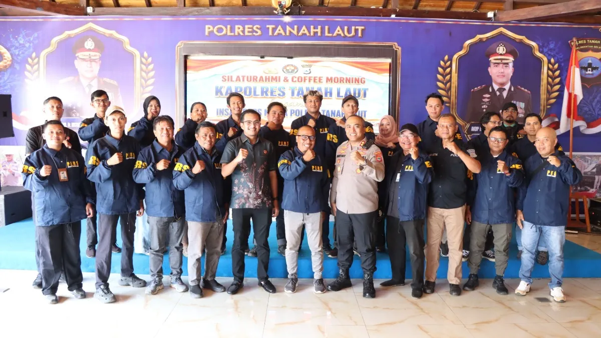 Kapolres Tanah Laut Perkuat Sinergi Bersama Media Melalui Coffee Morning