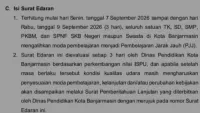 Sekolah di Banjarmasin  Mulai Berlakukan PJJ Dampak Kabut Asap, Evaluasi Tiap Tiga Hari