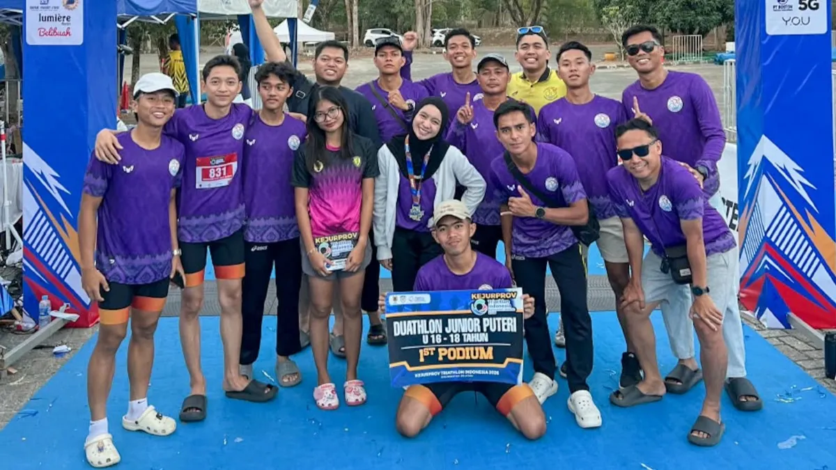 Debut di Kejurprov Triathlon Kalsel, Atlet HST Norsyifa Ridaya Langsung Raih Podium Pertama