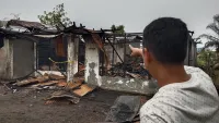 Api Berkobar di Jalan Bandarmasih Banjarmasin, Hanguskan Rumah Bekas Salon Kecantikan