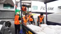 Pesawat BNPB Kembali Bawa 1 Ton Garam, OMC Sasar Awan Potensial di Tala dan Tanbu