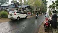 Hujan Deras Guyur HST, Warga Berharap Karhutla Mereda
