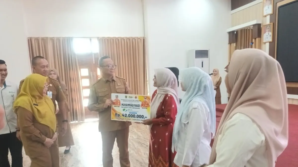 330 Relawan UPBS Tabalong Sudah Dijamin BPJS, 3 Keluarga Terima Santunan
