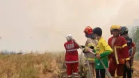 Karhutla Dekati Permukiman di Gambut Kabupaten Banjar, Tim Gabungan Padamkan Api Selama Tiga Jam