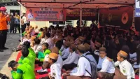 BPBD Tabalong Ajari Siswa Sembuhkan Trauma Bencana dengan Permainan Tradisional