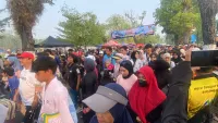 Jalan Santai Haornas di Barabai Ramai, Warga Antusias dan Pedagang Kebanjiran Pembeli