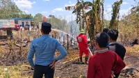 Kebakaran Semak-belukar Hanguskan Bangunan Sarang Walet di Pelaihari Tanah Laut