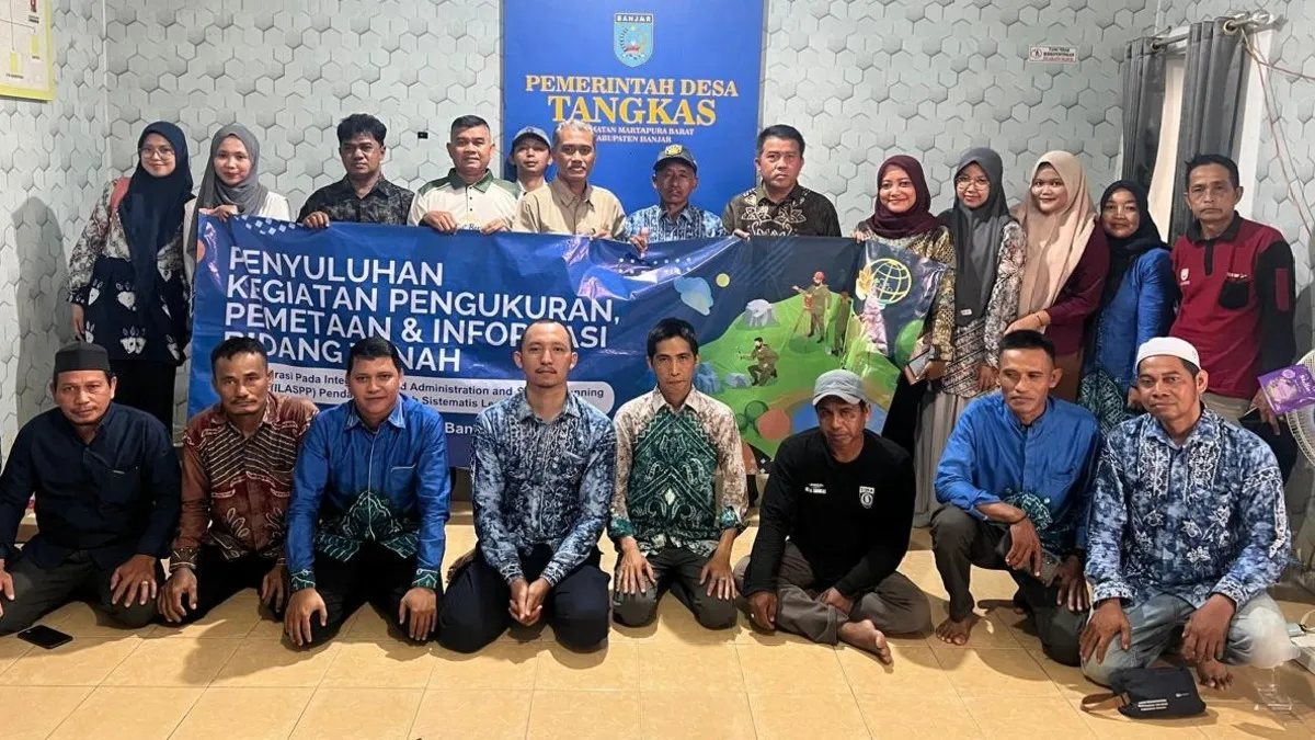 PTSL Terintegrasi Digelar di Martapura Barat, Desa Tangkas Harap Kepastian Hukum Tanah Warga