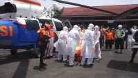 Heli Evakuasi Empat Jenazah Penumpang Kapal Virgo ke Lanud Sjamsudin Noor, Pencari Berlangsung 24 Jam