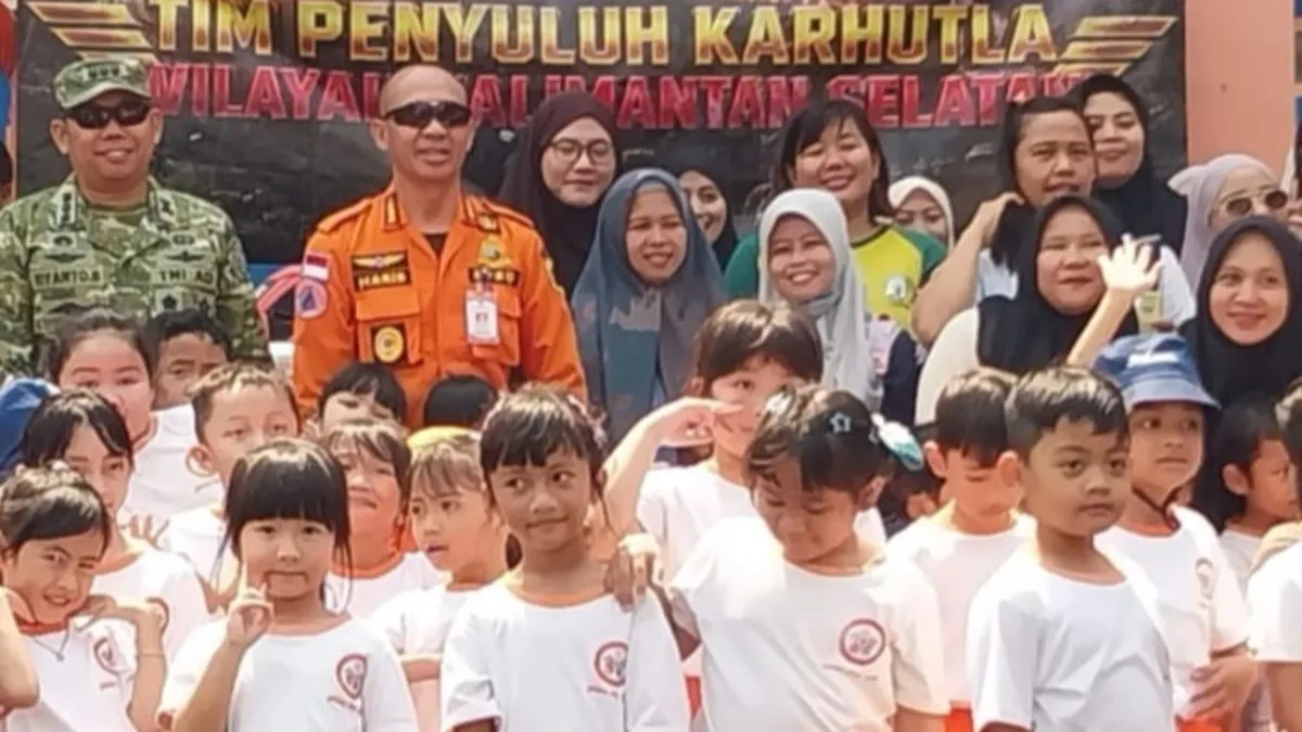 300 Murid TK di Tabalong Belajar Kenali Bencana dan Cara Evakuasi