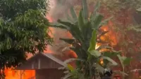 Kebakaran Pagi Hari, Pabrik Penggilingan Padi di Pugaan Tabalong Ludes, Kerugian Ditaksir Mencapai Rp100 Juta