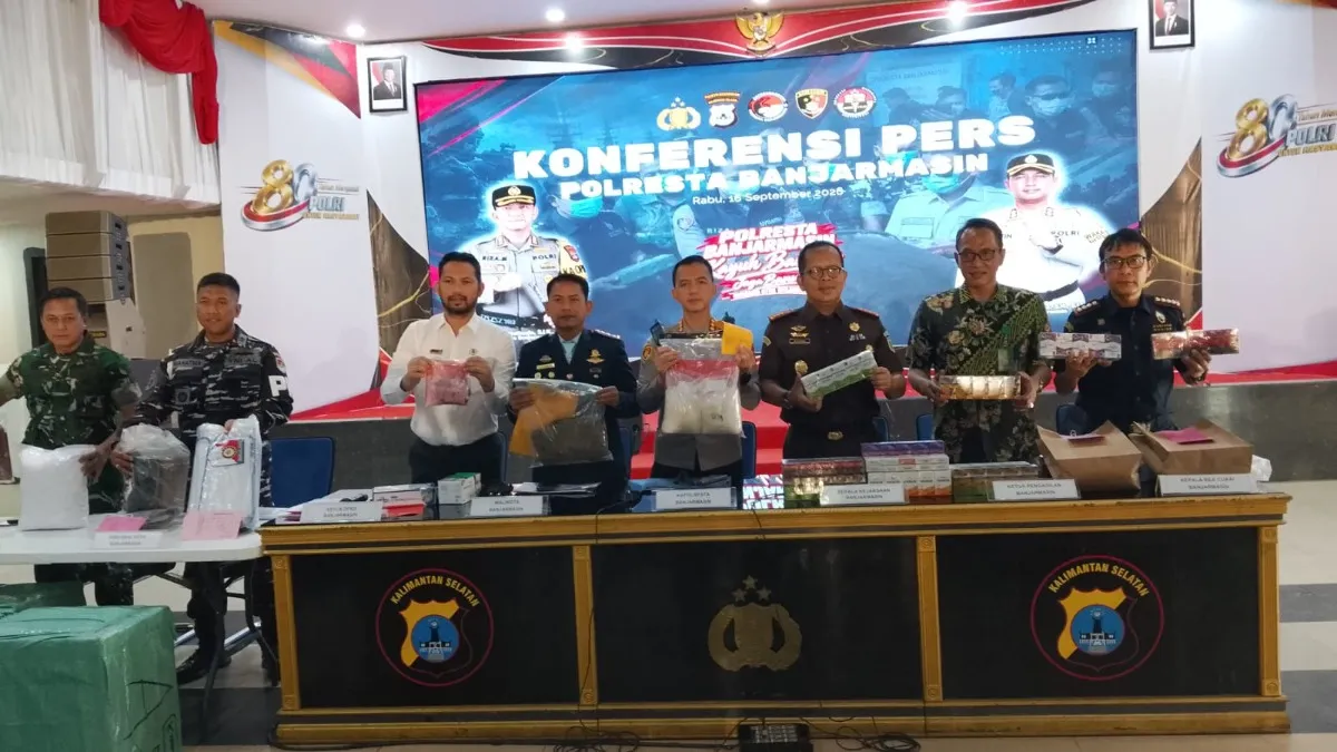Edarkan Tiga Kilogram Sabu, Polresta Banjarmasin Tetapkan YG sebagai Tersangka Kurir