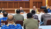 Rakor Karhutla dan Kekeringan Kalsel, Guntung Damar dan Riam Kanan Dipantau di