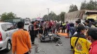 Warga Sungai Bakung Banjar Tewas di Jalan Gubernur Syarkawi, Bagian Depan Sepeda Motor Hancur