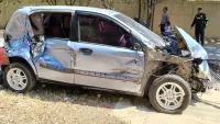 Tabrakan di Simpang Empat Samsat Banjarbaru Subuh Tadi, Mobil Box dan Hyundai Ringsek