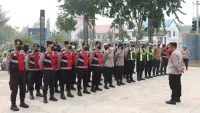 HMI Tabalong Bagikan 500 Masker Saat Gelar Aksi Simbolik September Hitam