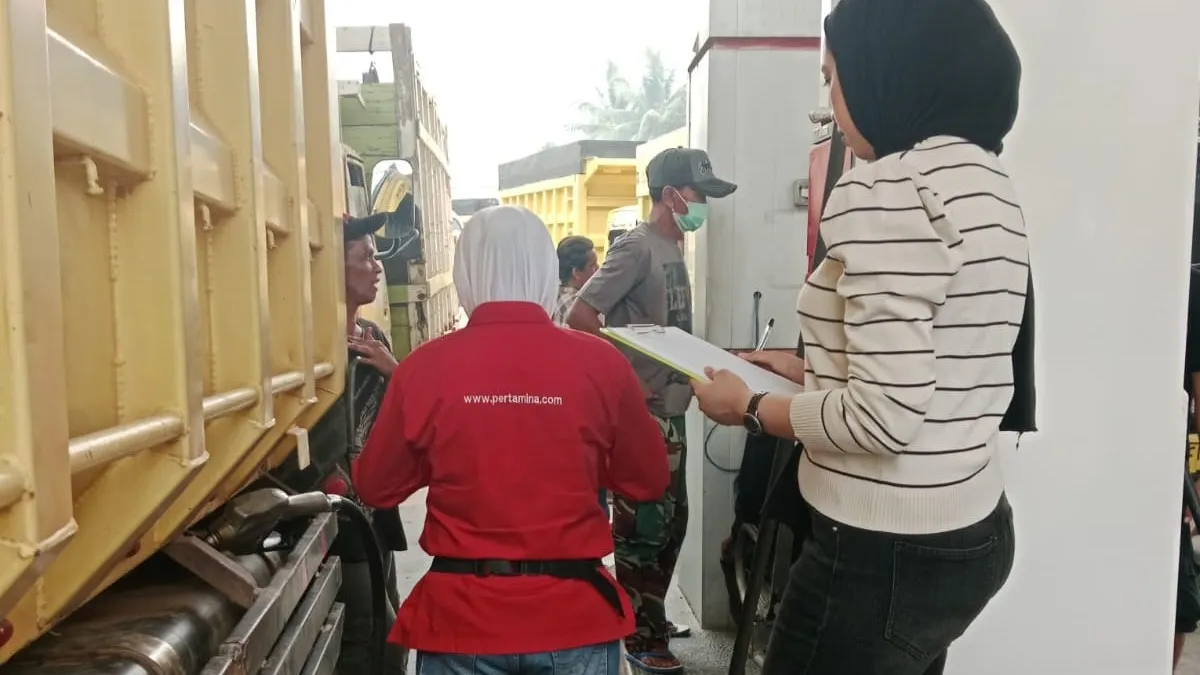 Sopir Truk Tak Bayar Langsung Usai Isi Bio Solar di SPBU Sei Rangas HST