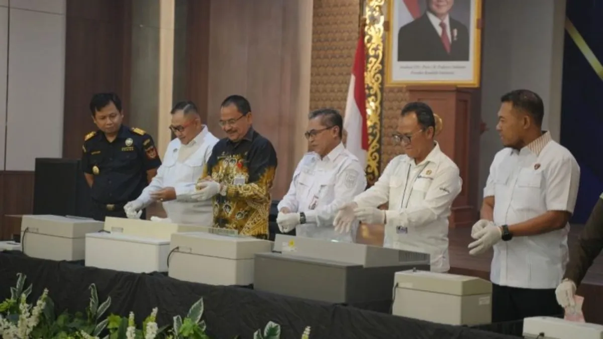 375 Lembar Uang Palsu yang Beredar di Kalsel Dimusnahkan BI dan BOTASUPAL