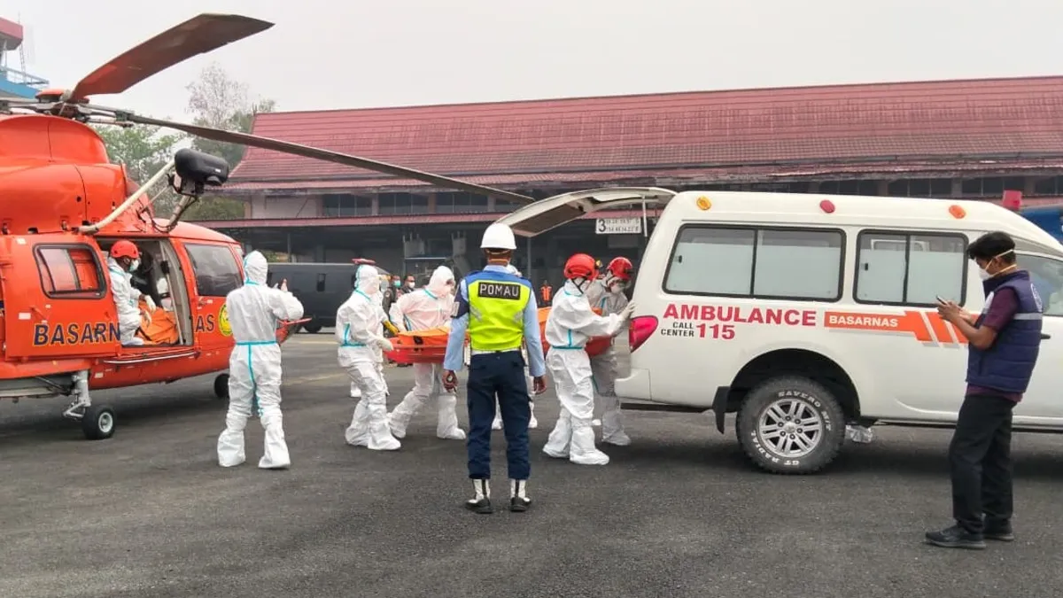 30 Meninggal, 105 Masih Dicari, Empat Jenazah Tiba di Lanud Sjamsuddin Noor