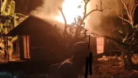 Warga Batang Alai HST Terpaksa Mengungsi, Rumah Dekat SDN 2 Lunjuk Ludes Terbakar