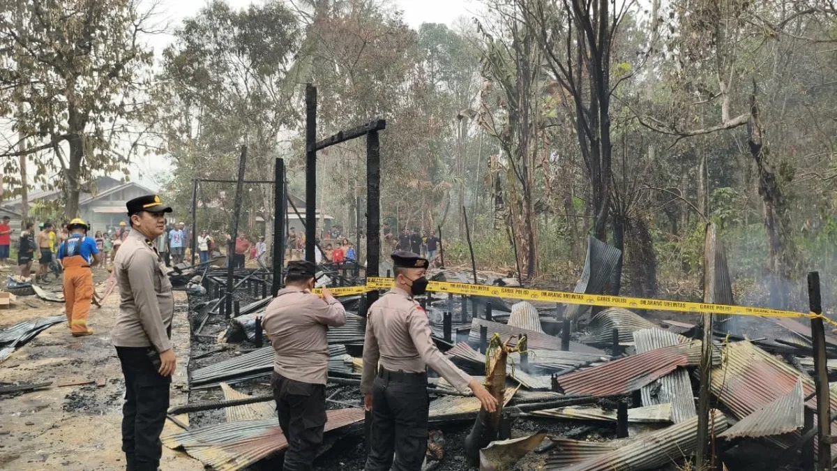 Rumah Yohanes Warga Warukin Tabalong Terbakar, Kerugian Ditaksir Rp53 Juta