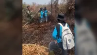 Mahasiswa Kehutanan Belajar Langsung Melawan Bara di Lahan Gambut Kabupaten Banjar