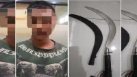 Tersangka Penganiayaan di Kertak Hanyar Serang Korban Pakai Helm dan Celurit
