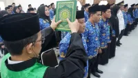 78 Pejabat Baru Pemkab Banjar Bersumpah, Bupati Saidi: Ini Ujian