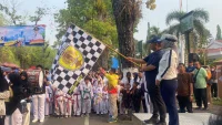 Jalan Santai Haornas 2026 di HST Diikuti Atlet, Bupati Ajak Warga Jadikan Olahraga Gaya Hidup