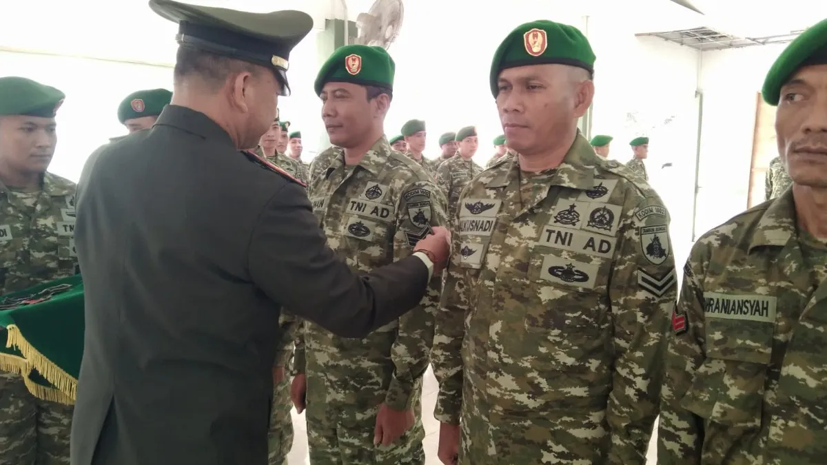 25 Prajurit Kodim 1002/HST Naik Pangkat, Punya Tanggung Jawab Lebih Berat