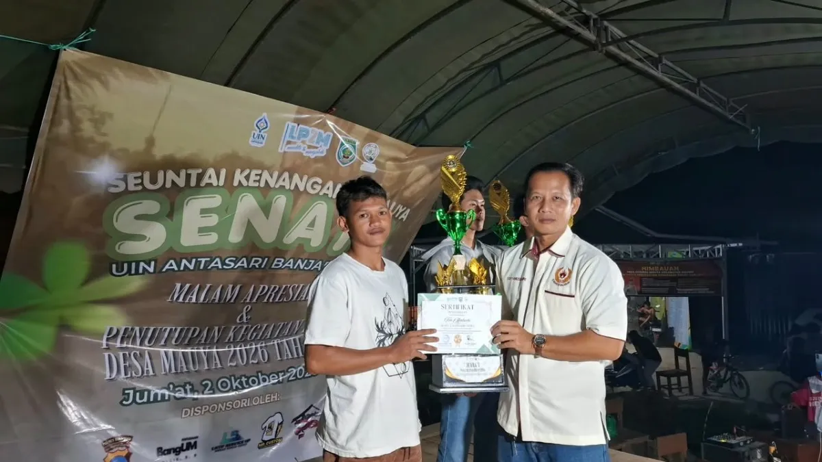 KONI Balangan Apresiasi Gelaran Turnamen Voli KKN UIN Antasari di Desa Mauya