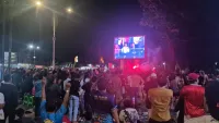 Nobar Tugu 0 KM Pelaihari Tala, Dispora Bagikan Doorprize Usai Timnas Indonesia Juara ASEAN Cup