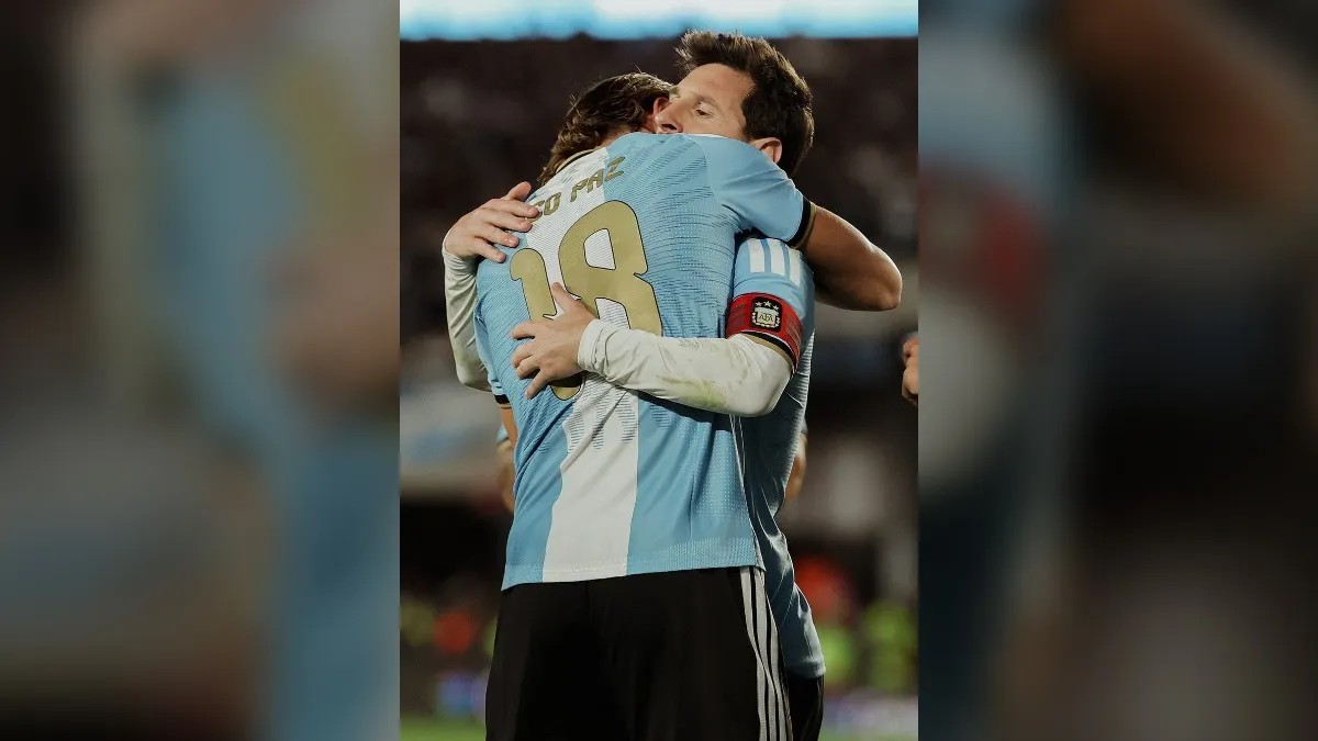 Messi  dan Nico Paz Cetak Gol di Laga Perpisahan, Pemain Como Pewaris di Timnas Argentina
