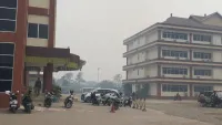 Heli Water Bombing Tangkal  Karhutla Dekati Kampus Uniska Handil Bakti Batola