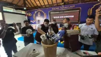 Polres Tanah Laut Blender 345 Gram Sabu Hasil Pengungkapan 19 Kasus Narkotika Juli - September