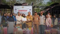 Sehari Usai Kebakaran, Warga Jaranih HST Terima Bantuan Pemkab
