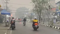 Kabut Asap Tebal Selimuti HST, Warga Sebut Sudah Masuk Hingga Rumah