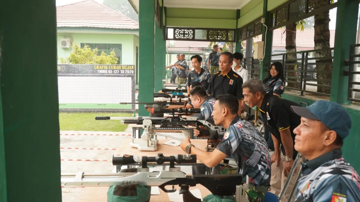 50 Peserta Ikuti Kejuaraan Menembak Piala Dandim Tabalong, Ada dari Kalimantan Timur.