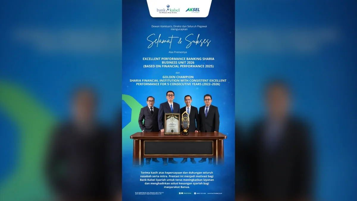 Bank Kalsel Syariah Raih Dua Penghargaan di Ajang Infobank 15th Sharia Awards 2026 di Jakarta
