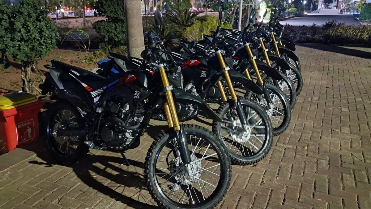Siaga Karhutla, Satpol PP dan Damkar Tanah Laut Distribusikan Motor Trail ke Posko