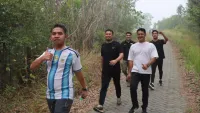 Antisipasi Karhutla di HST, Kapolres Bersama Jajaran Tempuh 4 Km ke Puncak Gunung Titi