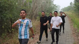 Antisipasi Karhutla di HST, Kapolres Bersama Jajaran Tempuh 4 Km ke Puncak Gunung Titi