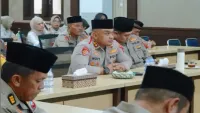 Kapolres Tanah Bumbu Pimpin Kegiatan Binrohtal Bersama Kapolri Secara Virtual